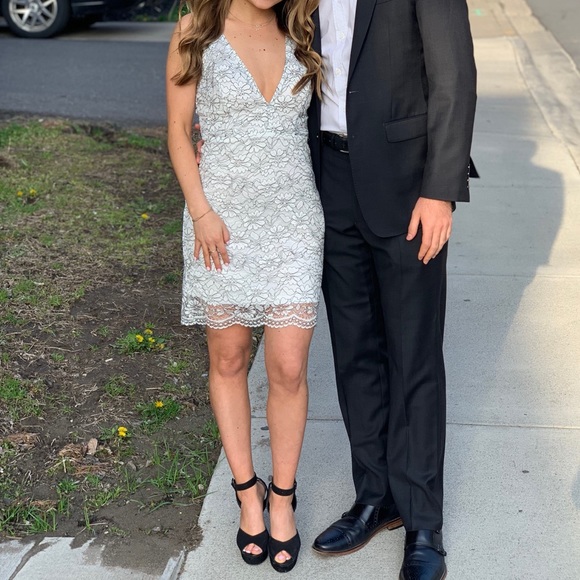 Larissa Lace Dress in White - Picture 3 of 3